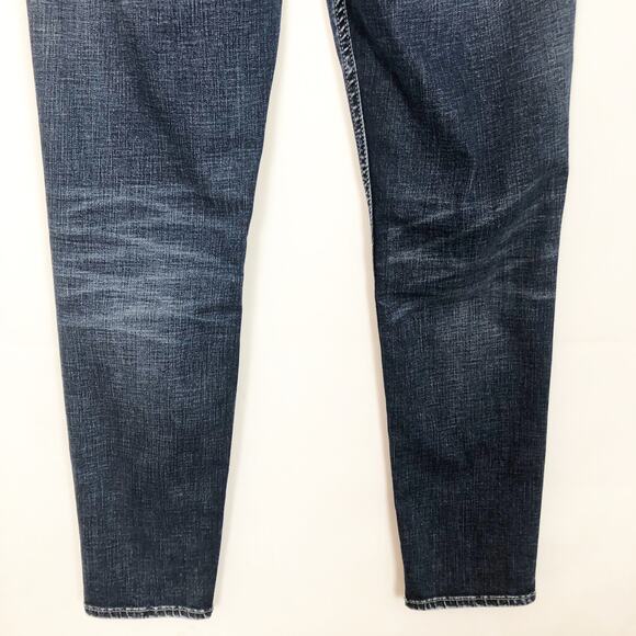 Silver Jeans Boyfriend Womens 25 Whiskered Stretch Distressed Western Cowgirl - Picture 7 of 10